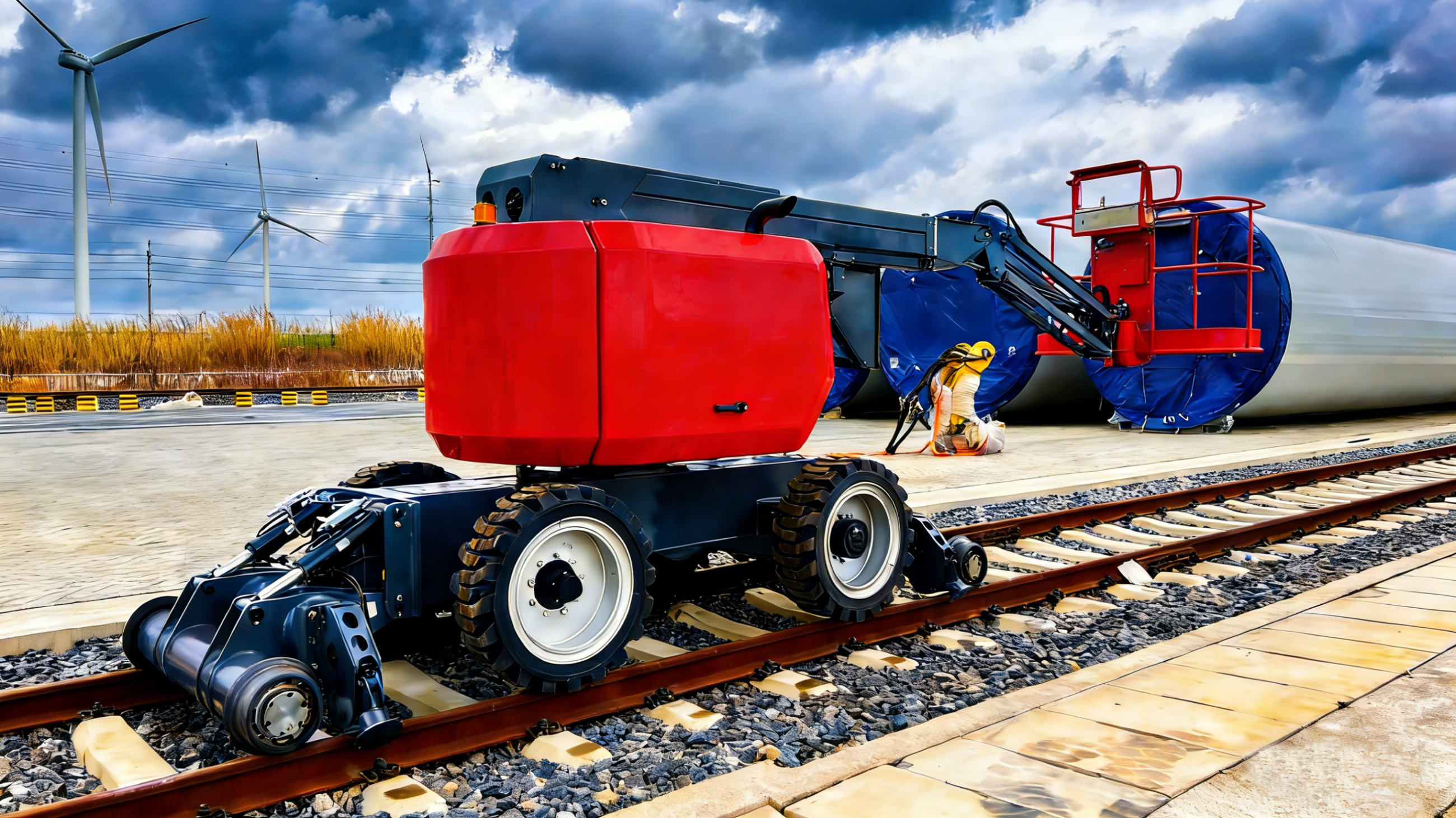 曲臂式軌道高空作業(yè)平臺(tái)